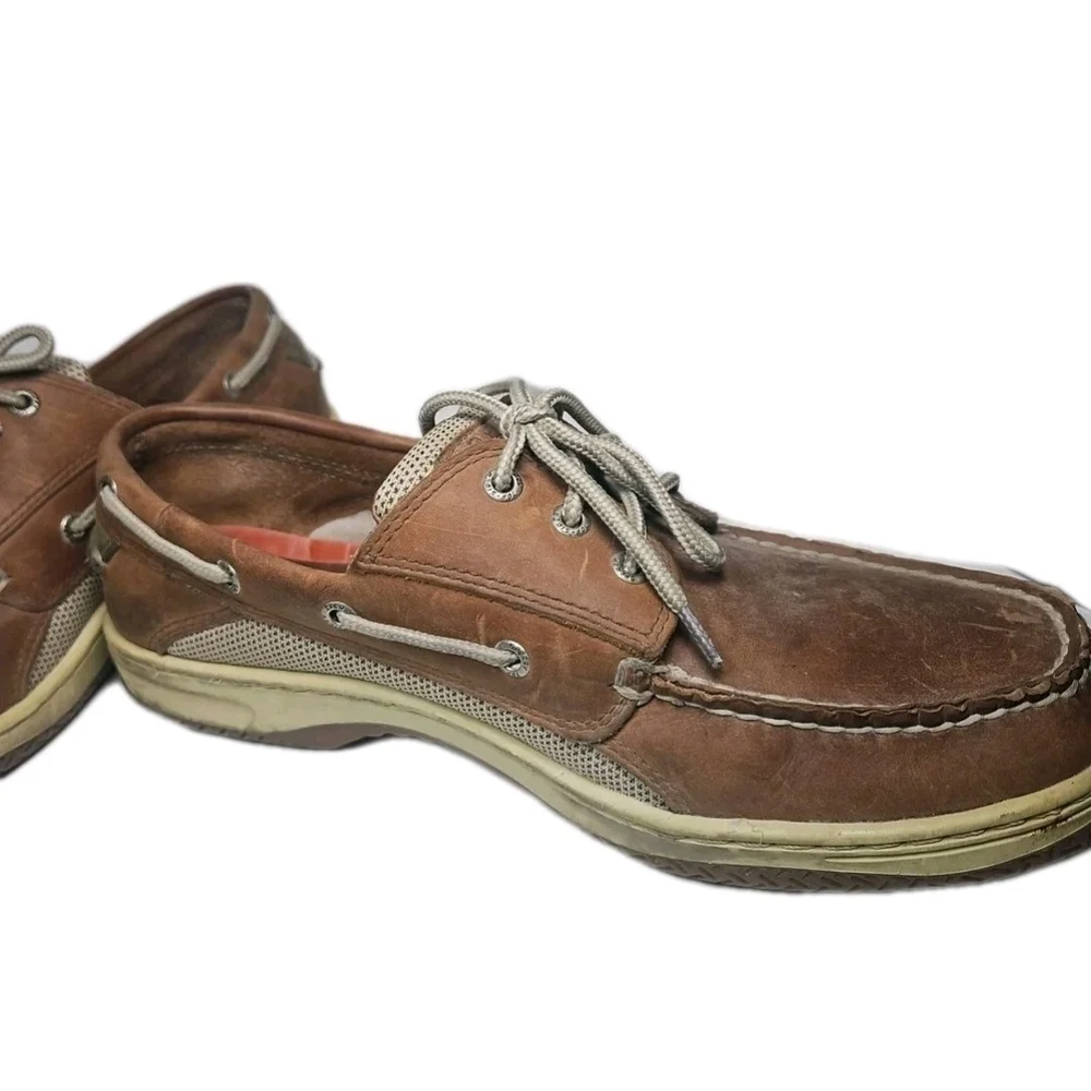 Sperry Top-Sider Billfish Men’s 11 Tan Casual Shoe Boho Retro Cottage Y2K [5D